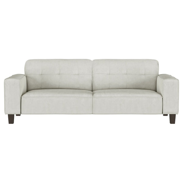 English Elm Slater Faux Leather Manual Reclining Sofa Set with Track Arms for Living Rooms B062S01479