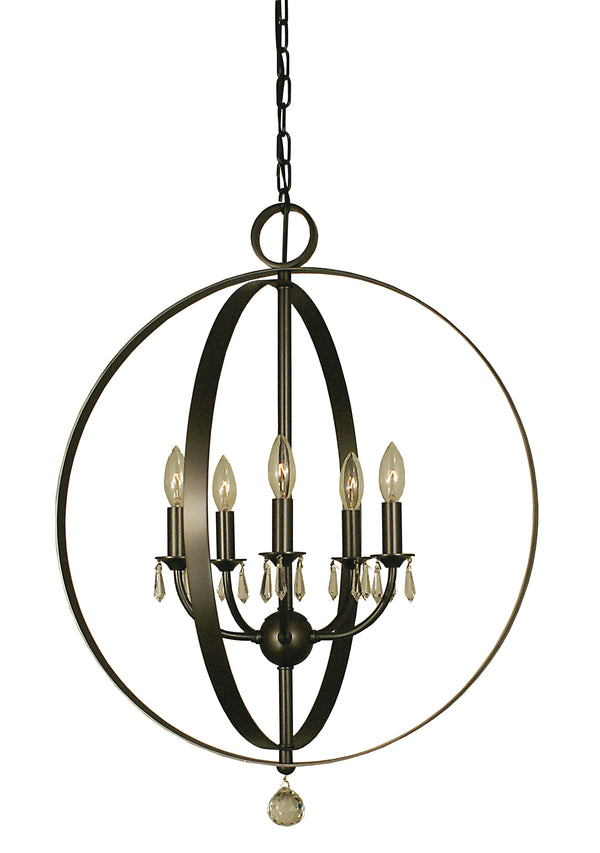 Framburg 5-light Floating Constellation Dining Chandelier - Elegant Usa-made Design For Stunning Spaces Mahogany Bronze Metal 4375 Mb