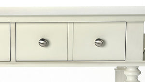 Butler Specialty Talia Spacious Rectangular Wood Console Table With 2 Drawers And Open Shelf For Entryway & Living Room White Rubberwood Solids,Mdf,Silver Finished Hardware 4375288-butler