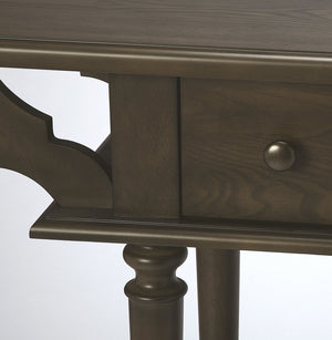 Butler Specialty Talia Spacious Rectangular Wood Console Table With 2 Drawers And Open Shelf For Entryway & Living Room Dark Brown Rubberwood Solids,Ash Veneer,Mdf,Antique Brass Finished Steel Hardware 4375403-butler