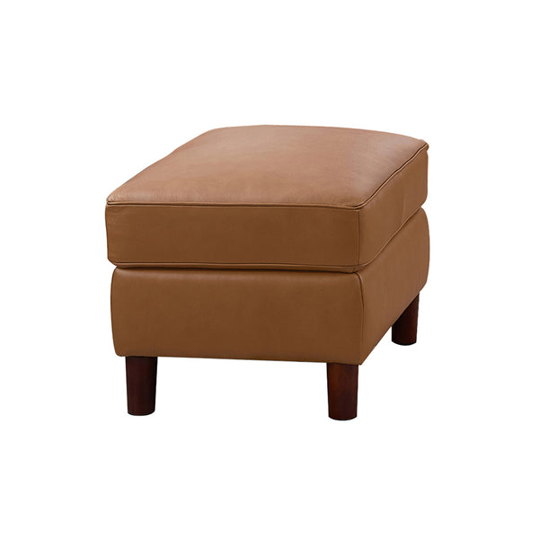 English Elm Bella Leather Storage Ottoman with Top-Grain Leather, Pocket Coil Comfort, Durable Kiln-Dried Frame Cognac B2705P326711