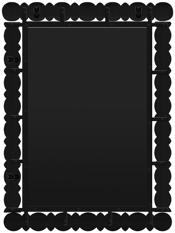 Aubrey Black Mirror 437Black-36M Meridian Furniture