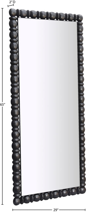 Aubrey Black Mirror 437Black-65M Meridian Furniture