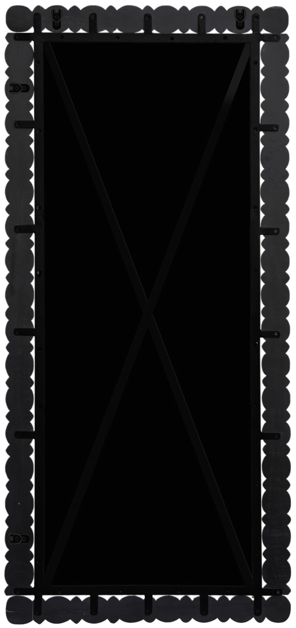 Aubrey Black Mirror 437Black-65M Meridian Furniture