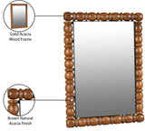 Aubrey Brown Mirror 437Brown-36M Meridian Furniture