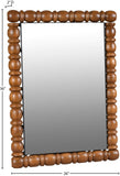 Aubrey Brown Mirror 437Brown-36M Meridian Furniture