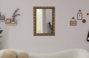 Aubrey Brown Mirror 437Brown-36M Meridian Furniture