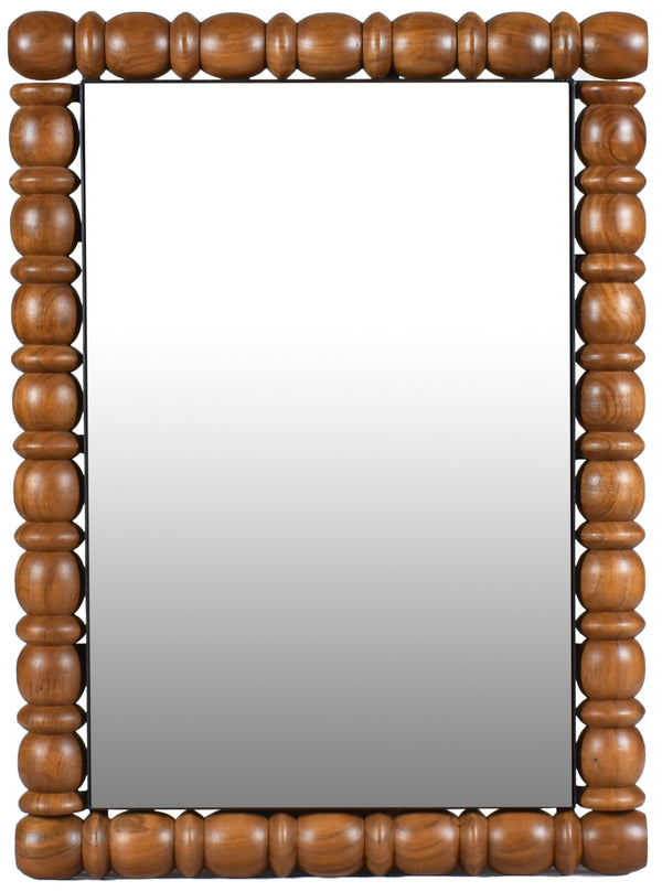 Aubrey Brown Mirror 437Brown-36M Meridian Furniture