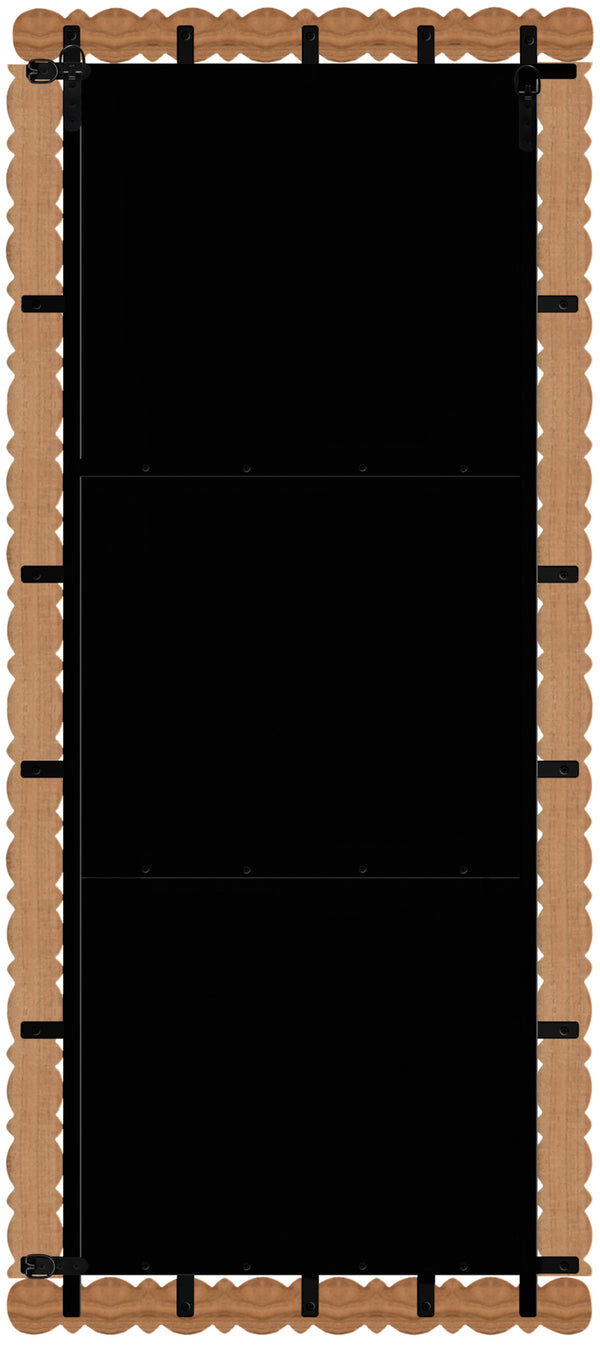 Aubrey Brown Mirror 437Brown-65M Meridian Furniture