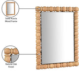 Aubrey Bleached Natural Oak Mirror 437Oak-36M Meridian Furniture