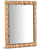 Aubrey Bleached Natural Oak Mirror 437Oak-36M Meridian Furniture