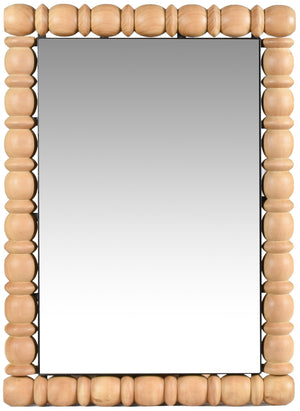 Aubrey Bleached Natural Oak Mirror 437Oak-36M Meridian Furniture