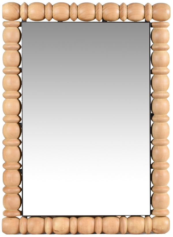 Aubrey Bleached Natural Oak Mirror 437Oak-36M Meridian Furniture