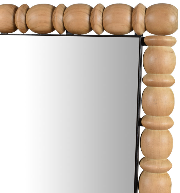 Aubrey Bleached Natural Oak Mirror 437Oak-36M Meridian Furniture