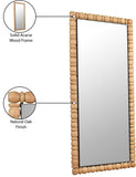 Aubrey Bleached Natural Oak Mirror 437Oak-65M Meridian Furniture