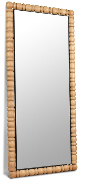 Aubrey Bleached Natural Oak Mirror 437Oak-65M Meridian Furniture