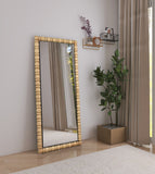 Aubrey Bleached Natural Oak Mirror 437Oak-65M Meridian Furniture