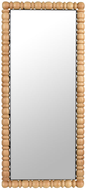 Aubrey Bleached Natural Oak Mirror 437Oak-65M Meridian Furniture