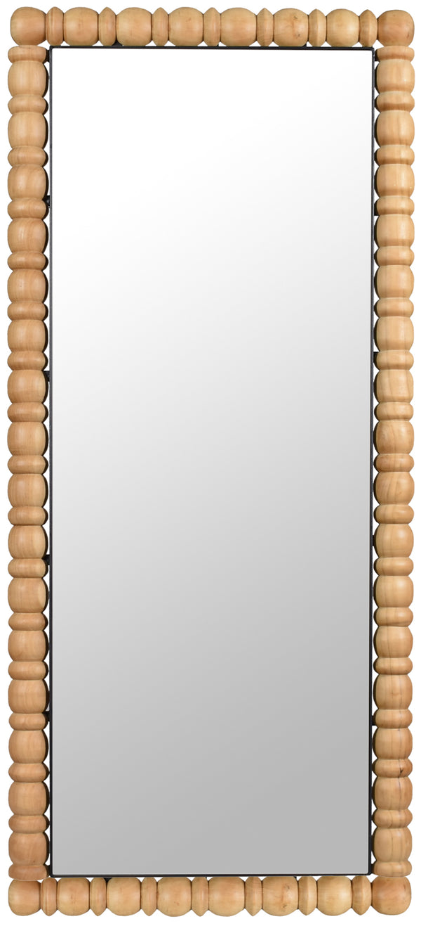 Aubrey Bleached Natural Oak Mirror 437Oak-65M Meridian Furniture