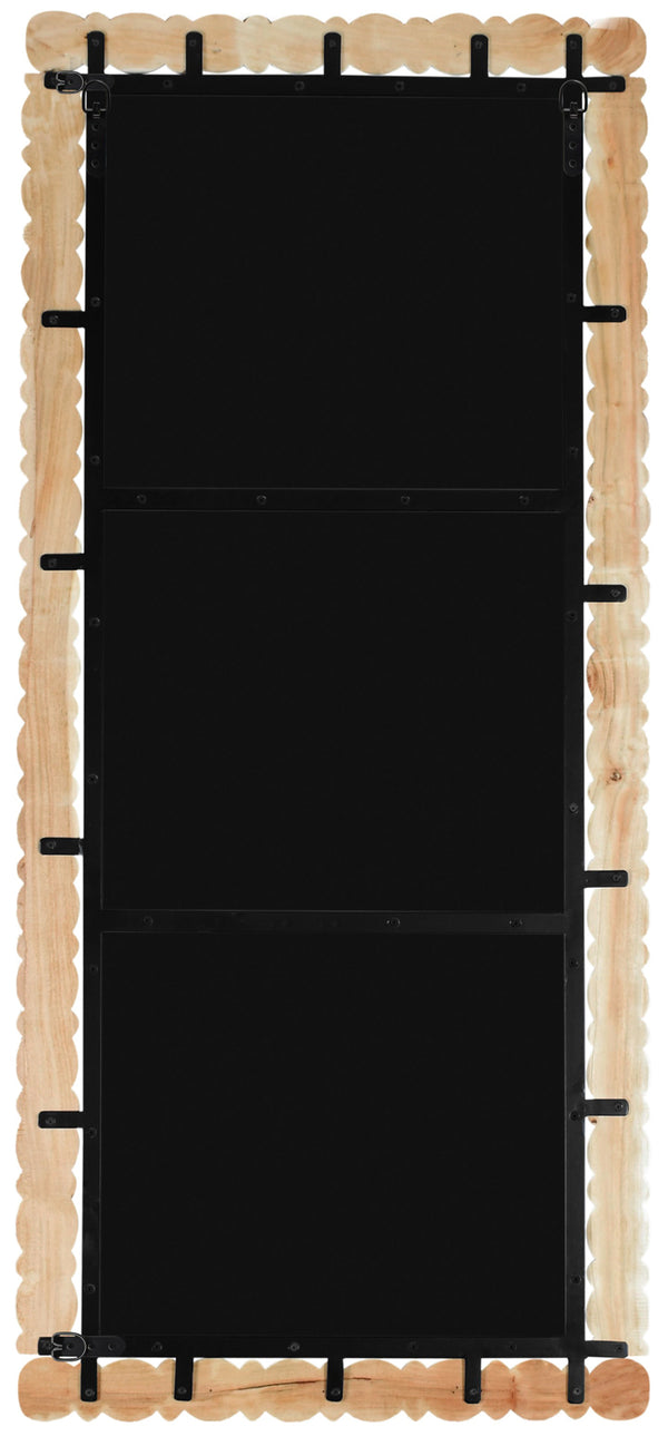 Aubrey Bleached Natural Oak Mirror 437Oak-65M Meridian Furniture