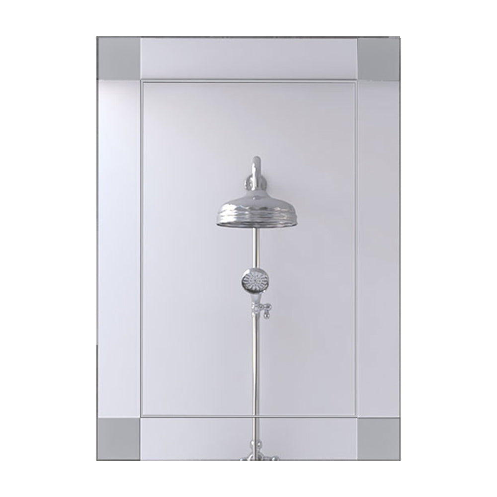 Homeroots Modern Minimalist Blocks Wall Mirror  Glass 438324