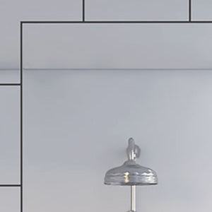 Homeroots Modern Beveled Tile Design Wall Mirror  Glass 438331