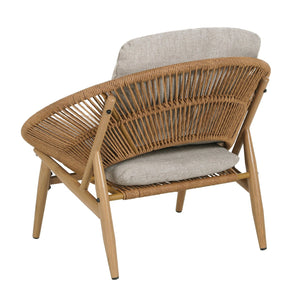 English Elm Christopher Knight Home® - Cyril Outdoor Papasan Lounge Chair - Light Brown Wicker & Beige Cushion For Stylish Relaxation N775P290578B