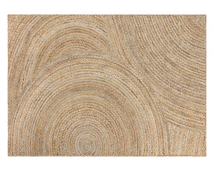 Sunpan Prescott Hand-Braided Rug - Unique Circular Patterns, Eco-Friendly Jute, Artisan-Made Textural Beauty 10' X 14'
