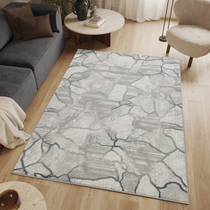 English Elm Geometrix Gray Geometric Area Rug 7'10" X 10'6" – Soft, Stain-Resistant, Perfect For High-Traffic Spaces B186P316834