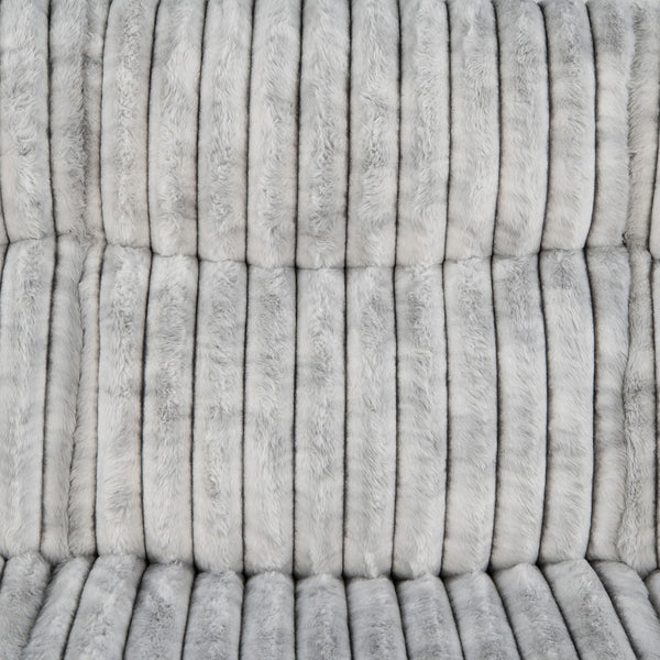 English Elm Bruni Plush Grey Glider Recliner Chair with Manual Recline, Soft Polyester Upholstery, Cozy Fill B201P299732