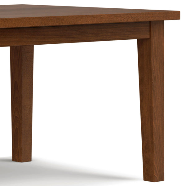 English Elm Eastwood Walnut Dining Table 66"x40" — Handcrafted Solid Veneer Top, Thick Legs, Durable Lacquer Finish B136P203506