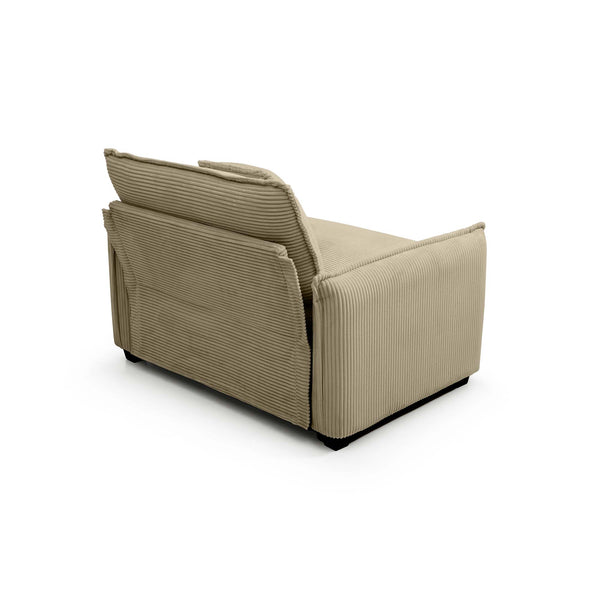 English Elm 3 Piece Oversized Sectional Sofa Set In Tan Corduroy - Comfortable Modular Design For Any Space W714S00707