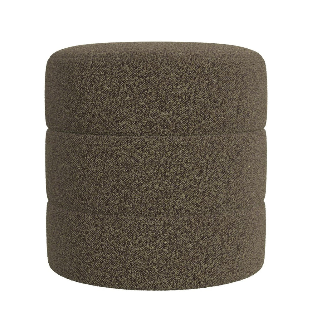 English Elm Soa Woven Fabric Cube Ottoman with Tray Lid and Hidden Storage for Living Rooms Brown B056P416996