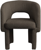 Emmet Brown Boucle Fabric Dining Chair / Accent Chair 438Brown-C Meridian Furniture