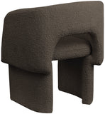 Emmet Brown Boucle Fabric Dining Chair / Accent Chair 438Brown-C Meridian Furniture