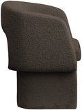 Emmet Brown Boucle Fabric Dining Chair / Accent Chair 438Brown-C Meridian Furniture