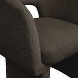 Emmet Brown Boucle Fabric Dining Chair / Accent Chair 438Brown-C Meridian Furniture