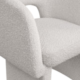 Emmet Cream Boucle Fabric Dining Chair / Accent Chair 438Cream-C Meridian Furniture