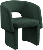 Emmet Green Boucle Fabric Dining Chair / Accent Chair 438Green-C Meridian Furniture