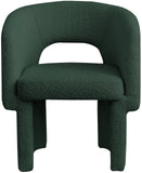 Emmet Green Boucle Fabric Dining Chair / Accent Chair 438Green-C Meridian Furniture