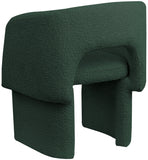 Emmet Green Boucle Fabric Dining Chair / Accent Chair 438Green-C Meridian Furniture