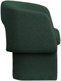 Emmet Green Boucle Fabric Dining Chair / Accent Chair 438Green-C Meridian Furniture