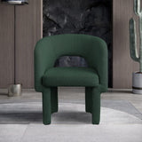 Emmet Green Boucle Fabric Dining Chair / Accent Chair 438Green-C Meridian Furniture