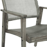 OSP Home Furnishings Lavine Cane Armchair Rustic Grey