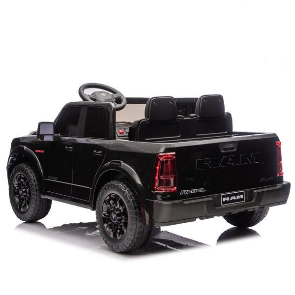 English Elm 24v Licensed Dodge Ram 2500 Kids Ride on Truck with Remote and 4-wheel Suspension W1578P305880