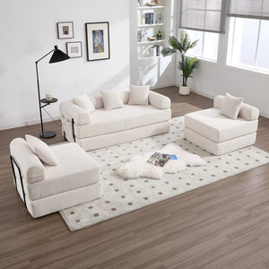English Elm United We Win Convertible Sofa Bed – Soft Corduroy, Memory Foam Comfort For Dorms & Guest Rooms W1568S00254-GIGA