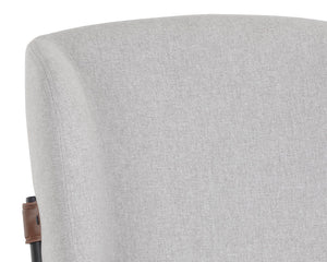 Sunpan Pearce Counter Stool Set of 2 - Modern Minimalist Design with Faux Leather & Iron Frame Finish