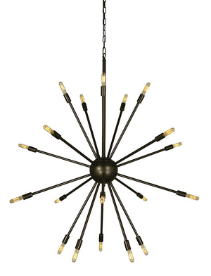 Framburg 24-light Chandelier - Elegant Orbital Design Illuminating Spaces With Timeless Style And Craftsmanship Mahogany Bronze Metal 4398 Mb