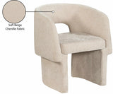 Emmet Beige Chenille Fabric Dining Chair / Accent Chair 439Beige-C Meridian Furniture