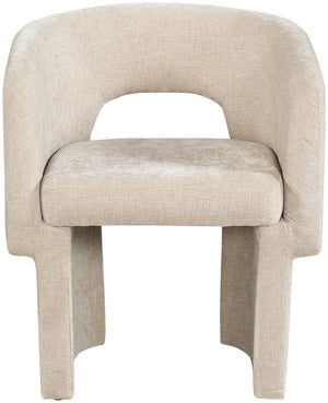 Emmet Beige Chenille Fabric Dining Chair / Accent Chair 439Beige-C Meridian Furniture